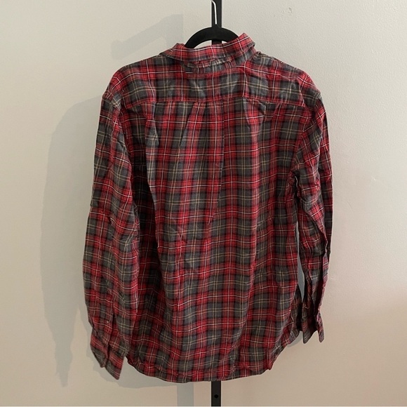 Banana Republic Flannel Standard Fit Button Up Shirt Size Large - Picture 2 of 4